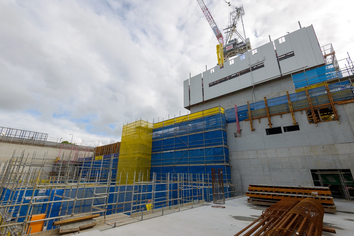 Jumpform construction at the Woolloongabba station site.