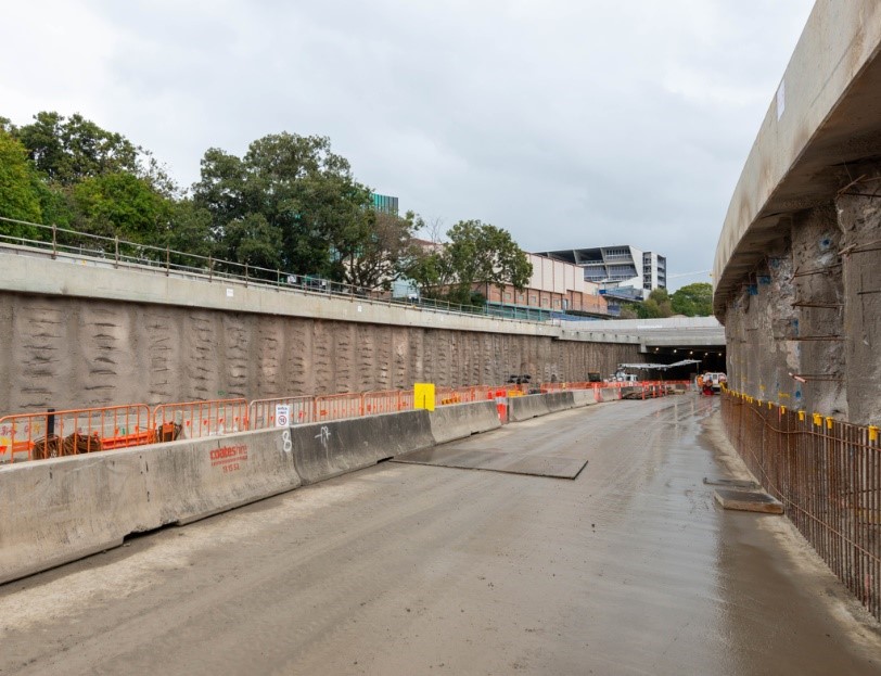 View of the northern tunnel portal.