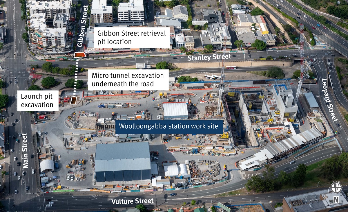 Woolloongabba station construction update Cross River Rail