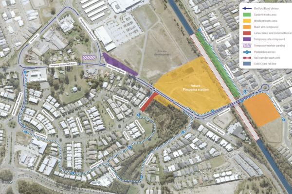 Pimpama station construction update - June 2023