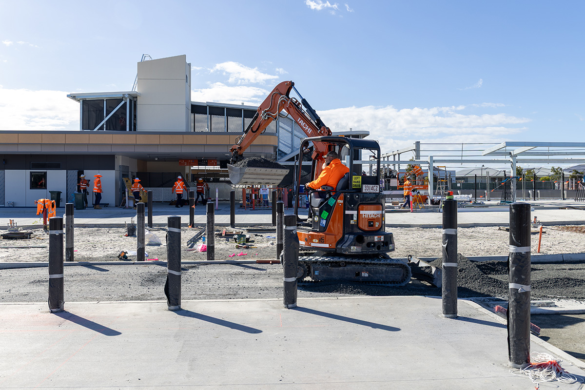 Taxi and Kiss ‘n’ Ride Zones pavement works