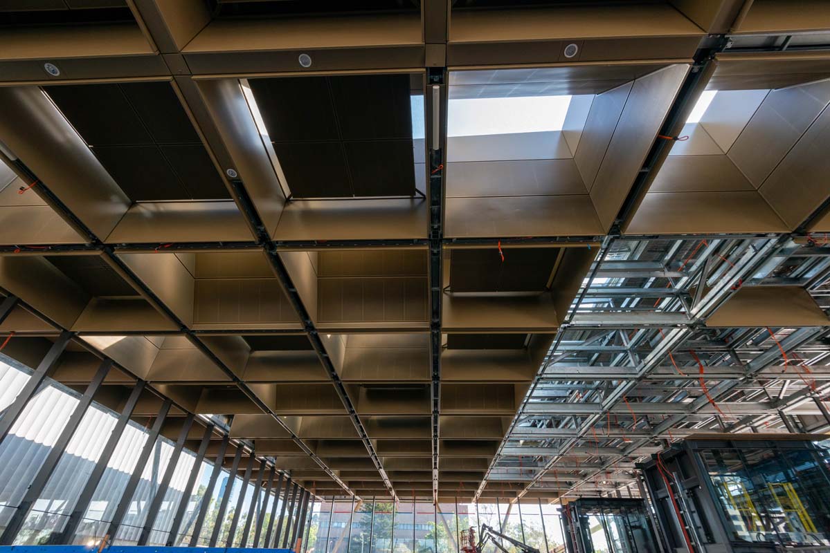 Fit out on the canopy structure.