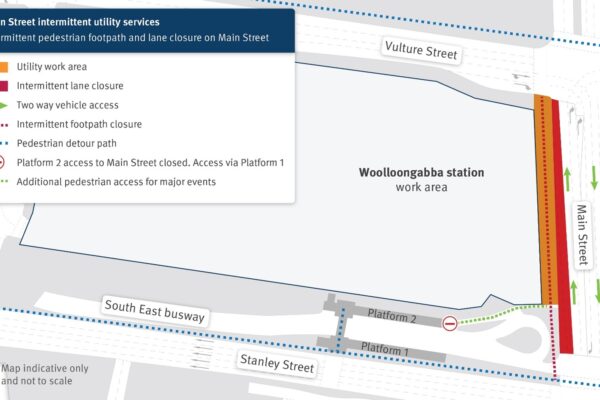 Update: Woolloongabba station precinct - Main Street traffic and pedestrian changes