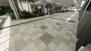 Slide 1 of 6 - Artwork at the new Hope Island Station