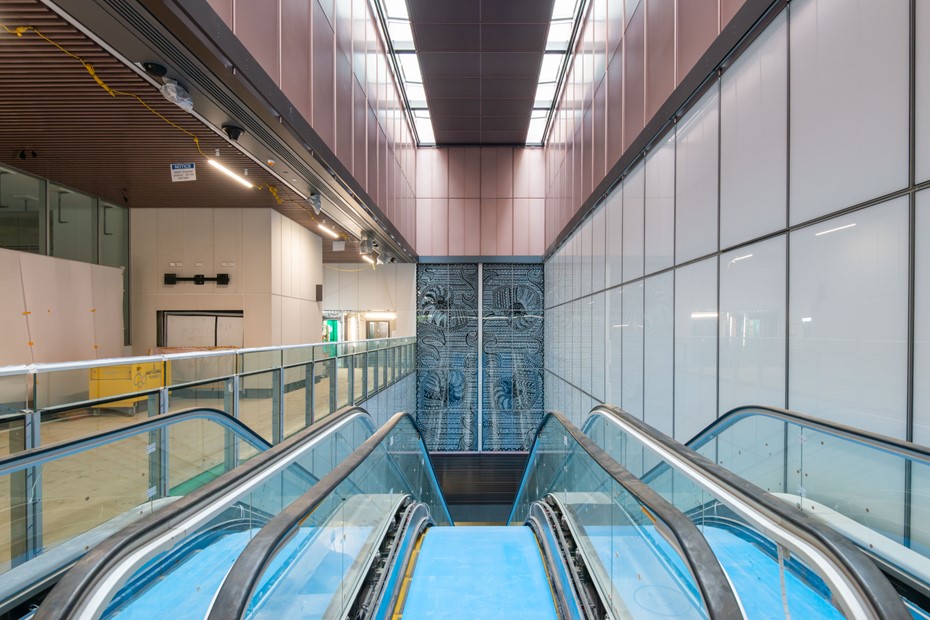 Station entrance fit out.