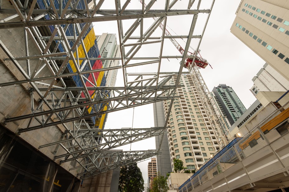 Complete canopy structural steel