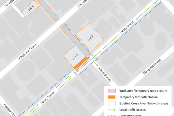 Mary Street long-term traffic changes.