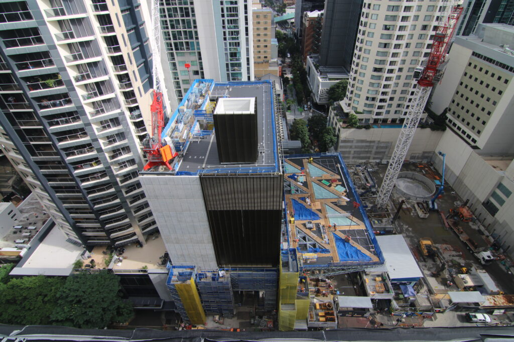 Aerial view of Albert Street station.