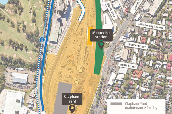 Map of Clapham Yard works area for June and July 2026.