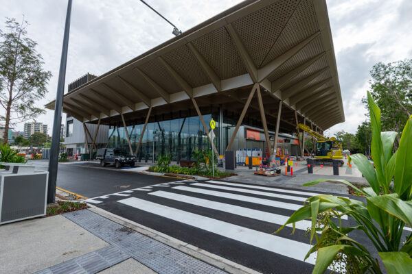 Future Woolloongabba station entrance.