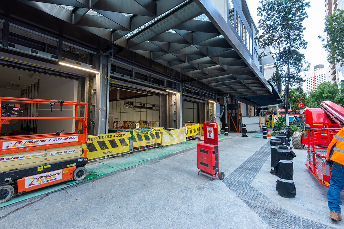 Lot 3 canopy works progressing